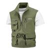 Nuevo chaleco de secado rápido para hombre primavera y otoño transpirable chaleco deportivo fotografía pesca chaleco multibolsillos 2208JP