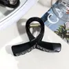 Novo Prendedor de Garra para Cabelo Simples de Tamanho Médio Estilo Transfronteiriço para Penteados Semi-Presos, Acessório de Cabelo Tipo Pinça Shark para Mulheres Atacado