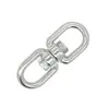 Anillo Giratorio de Acero Inoxidable 304 con Forma de Ocho Conector Universal Anillo Giratorio para Correa de Perro Mascota Anillo de Cadena de Elevación Anti-Giro En Stock