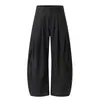 Pantalones Casuales Hanlu 3D Plisados de Corte Curvo para Hombre, Estilo Otoño, Estructurados, Aspecto Vintage Old Money, Pantalones Largos de Imitación Denim