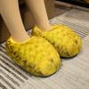 Pantuflas de Pan de Dibujos Animados Divertidas Tostadas Paquete Raíz Perezoso Hogar Damas Algodón Pantuflas Pareja Zapatos de Luna Zapatos de Hamburguesa