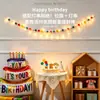 Escena de Pancarta de Cumpleaños Decoración de Cumpleaños Banderines Triangulares Guirnalda Decorativa Primer Cumpleaños Niños y Niñas Banderas Colgantes Accesorios de Ambiente Venta al por Mayor