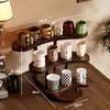 Prateleira de Armazenamento de Mesa em Forma de Arco de Vários Níveis para Casa Sala de Estar Sala de Chá Porta-Copos Organizador Prateleira de Exibição de Armazenamento Multicamadas
