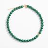 Colar verde malaquita de alta qualidade, retrô, moderno, moderno, personalizado, tendência, boa sorte, corrente de clavícula com contas para mulheres