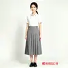 Falda larga plisada para mujer, de cintura alta, que cubre la cadera, versátil para primavera y otoño, falda larga plisada, ropa de mujer en stock