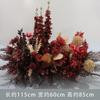 Boda Nueva Boda Auditorio Flecha Maceta Arte Floral Simulación Flor Colgante Camino de Flores Esquina de Flores Rojo Grande Utilería China