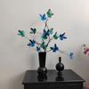 Simulación de 7 ramas muertas accesorios de fotografía de mariposas escenario de boda ventana flores de simulación decoración suave adornos de sala de estar hogar