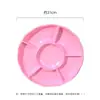 Plato desechable de plástico PS para fiesta picnic dim sum plato con compartimentos para fruta 31cm snacks plato de seis compartimentos