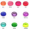 Ventas Directas de Fábrica Forma de Huevo Piedras Preciosas de Colores Vidrio de Cristal K9 Artificial con Fondo Estampado Imitación de Piedras Preciosas Naturales