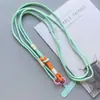 Lanyard Tejido para Teléfono con Bloques de Color Dropshipping al por Mayor Accesorio Anticaída Funda de Teléfono Cruzada de Moda con Lanyard