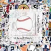 100 Adesivos de Graffiti Cartoon de Baseball, Decoração Transfronteiriça Esportiva, Porta-Copos de Carro, Adesivos para Mala Atacado