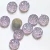 10mm racimo de cristales de mineral estrellas accesorios para joyería diy taladro de resina redondo fondo plano pendientes collar material diy