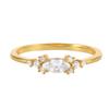 Anillo de circonitas con diseño de panal de abeja para mujer, joyería de comercio exterior transfronterizo, ligero, de lujo, con diseño de nicho, diamantes Rai apilados, personalizado, combinado.