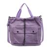 2024 Nuevo Bolso de Cubo Portátil Sentido Avanzado Bolso de Hombro de Pana Bolso General para Estudiantes Universitarios Bolso Cruzado Combinable