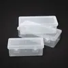 Caja de Papelería, Caja de Embalaje Rectangular de Plástico Transparente, Caja de Almacenamiento para Escritorio de Oficina, Caja de Almacenamiento para Muestras de Equipo de Pesca, Caja de Almacenamiento para Cuentas