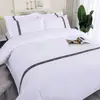 Juego de Cama de Cuatro Piezas Hotel Cepillado Hotel de Cuatro Estrellas Bed & Breakfast Ropa de Cama Juego de Lino Cálido Agradable a la Piel Lavable Duradero Estilo