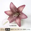 Cabeza de flor de lirio artificial 3D realista, accesorio para el cabello Hanfu, materiales para manualidades DIY, accesorio para fotos de boda, guirnalda de flores, arreglo floral
