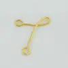 Acessórios para joias DIY cor ouro 18K duradoura aço inoxidável acessórios para joias em forma de Y material com contas feito à mão