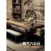 Mesa de Chá e Conjunto de Cadeiras Song Shi Estética em Madeira Maciça de Laje Grande Novo Modelo Chinês Zen para Escritório Recepção Mesa de Chá 2026