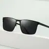 Gafas de Sol Polarizadas Cuadradas Casuales para Hombre Protección UV Gafas para Conducir Modernas Fotocromáticas Marco de Metal Gafas Versátiles