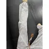 Calça de Sarja Espinha de Peixe Retro Americana Masculina Outono Vintage Calça de Moletom de Cintura Alta Calça Casual Reta Solta