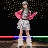 Ropa de Baile Jazz para Niñas Hip-Hop Genial y Guapo Traje de Street Dance para Niña Moda Ropa de Jazz para Escenario y Pasarela Infantil
