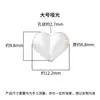 Corazón de Melocotón Brillante Mate de Tamaño Múltiple Corazón de Corazón Cuentas Accesorios de Plata Plata Pura S990 Forma de Corazón Accesorios para Pulsera DIY