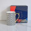 Taza de Hueso de Porcelana Estrella Romboidal de Celebridad de Internet 300ml Oficina Hogar Taza de Pareja Regalo para Mujeres Guapas