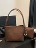 Bolso de cubo tejido a mano modelo 226 transfronterizo, bolso de hombro de moda de lujo ligero vintage de alto valor madre-hija para mujer