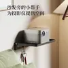 Estante de Acero al Carbono Montado en la Pared, Divisor de Mesita de Noche, Soporte de Proyector para Sala de Estar Cocina, Estante de Almacenamiento Plegable Montado en la Pared
