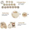 Suministro Transfronterizo Hito de Madera Virutas de Madera Accesorios para Fotos de Bebé Recién Nacido Tarjeta de Hito de Madera Grabada con Láser