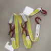 Lanyard de Seguridad Reflectante para Minas de Carbón con Doble Gancho, Fluorescente, Anticaídas, Hebilla Antidesenganche, Estampado y Ajustado Firmemente, Lanyard Anticaídas
