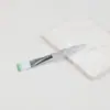 Brocha de Silicona para Mascarilla, Brocha Suave para Mascarilla, Brocha en Forma de Abanico para Ácido Frutal, Brocha de Maquillaje, Brocha de Belleza, Aplicador de Mascarilla de Barro, Herramienta de Belleza
