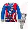 Ropa Nueva para Niños Manga Larga Niño Niño Bebé Dibujos Animados Manga Larga Avión Traje para Casa Pijama k212