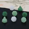 Colgante de Flor de Loto de Jade Sintético Vidrio Hecho a Mano DIY Estilo Antiguo Semilla de Loto Accesorios para el Cabello Colgante Cuenta Suelta Pulsera Accesorios de Joyería Venta al Por Mayor