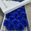 Flor de Jabón de 5 Capas Cabeza de Flor Grande Flor de Rosa Día de San Valentín Día de la Madre Ramo de Flores de Jabón Caja de Regalo Decoración DIY