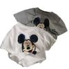 Ropa infantil de algodón de verano para niños pequeños y medianos, nueva camiseta de manga corta para niños y niñas, cuello redondo, camiseta de bebé, camiseta de marea base