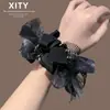 Elástico de Cabelo Moderno de Malha com Strass de Luxo, Novo Estilo Exquisito 2026 para Rabo de Cavalo Alto, Penteado Preso e Coque, Acessório de Cabelo de Alta Elasticidade