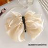 Headwear elegante malha oversized laço banana clip mulheres verão alta cavalinha para trás cabeça hairpin elegante hairpin atacado