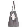 Diseño de Nicho Estilo Coreano Moda Acolchada Gran Capacidad Bolso de Plumas Bolso Tote de Puntadas de Moda Bolso de Hombro Debajo del Brazo Bolso de Mano