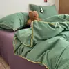 Novo Conjunto de Roupa de Cama Catiônica Classe A 2026, Estilo Minimalista, Conjunto de Quatro Peças - Abraçando a Simplicidade, Capa de Edredom Individual 150*200cm