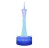 Fornecimento Exclusivo Transfronteiriço da Série Torre de Paris Luz Noturna 3D LED USB Luminária de Mesa Luz de Projeção Proteção Ocular Luz Luminosa