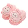 Novas pantufas de algodão infantis para outono e inverno para meninos e meninas, pantufas fofas de desenho animado para casa para meninas, pantufas de algodão para bebês e crianças pequenas
