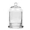 Decoración de Interiores Hongyu Estilo Europeo Simple Transparente Vidrio Vela Aromaterapia Campana Dorada Difusor Piedra Contenedor Se Puede Personalizar