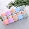 Toallas para el Hogar Dropshipping, Populares en Línea, Juego de Cinco Piezas, Felpa de Coral de Color Sólido, Toallas Faciales Suaves y Absorbentes, Muestra Disponible