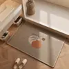 Tapete Simples para Entrada de Banheiro, Resistente a Manchas, Absorvente de Água, Secagem Rápida, Tapete Antiderrapante para Vaso Sanitário, Lavatório e Box de Banho