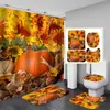 Fornecimento direto transfronteiriço da Amazon impressão digital à prova d'água Halloween padrão de personalidade cortina de chuveiro fornecimento direto da fábrica cortina de chuveiro atacado