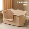 Bandeja para Gatos Extra Grande Elevada Caja de Arena para Gatos Gigante Anti-Salpicaduras Inodoro para Gatos Extra Grande Depósito para Excrementos y Orina Suministros para Mascotas