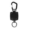 Chaveiro Personalizado para Montanhismo ao Ar Livre Leve Telescópico Elástico Fácil de Puxar Cabo de Aço Lanyard de Trabalho Mosquetão Anti-Perda