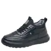 Zapatos de Invierno Nuevos para Hombre Cuidadosamente Seleccionados, Zapatos de Algodón con Forro de Felpa Añadida para Calidez, Zapatos sin Cordones Antideslizantes para Personas de Mediana Edad y Mayores, Zapatos Casuales de Suela Suave